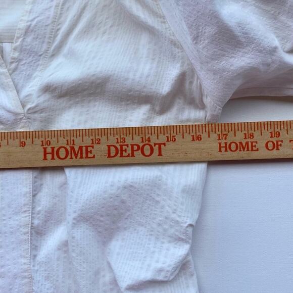 La Robe Santon by Jacquemus : Puff Sleeve Soeula Curved Hem Mini Dress : Sz 38 - Picture 14 of 16